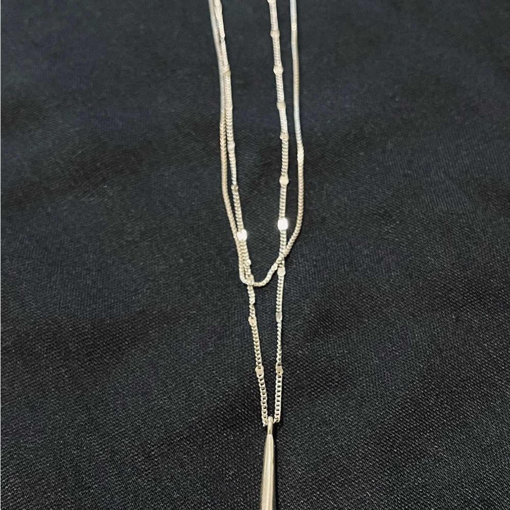 Jenny Bird Silver Layered Necklace